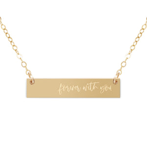 Forever With You Bar Necklace