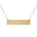 Personalized Date Necklace