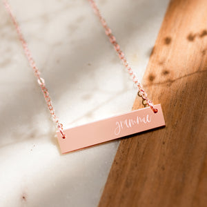 
            
                Load image into Gallery viewer, Grammie Bar Necklace
            
        