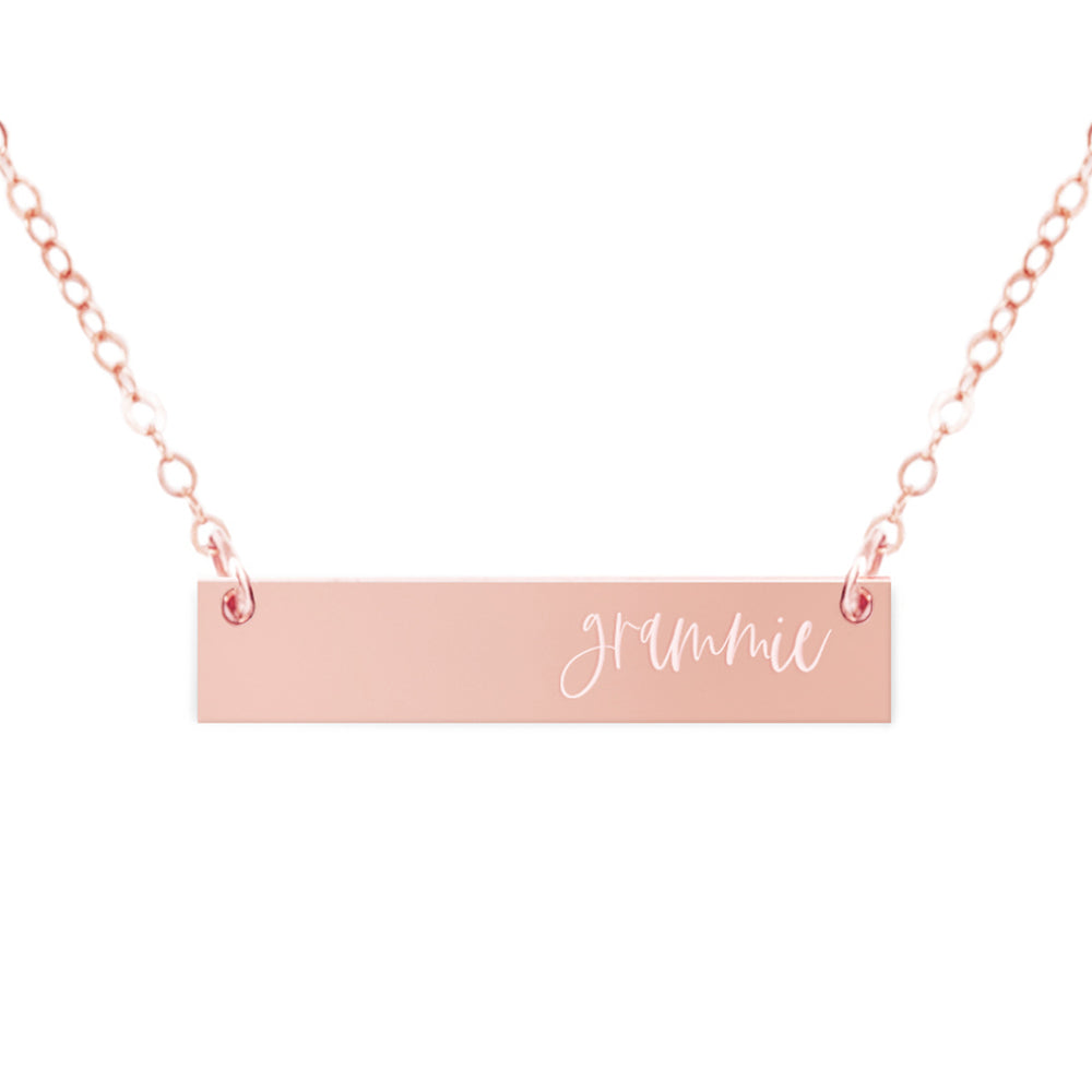 
            
                Load image into Gallery viewer, Grammie Bar Necklace
            
        
