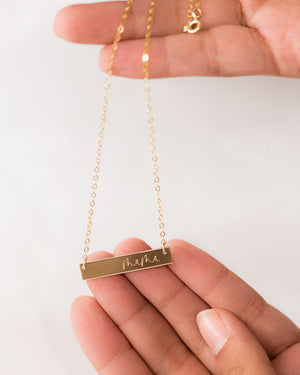 
            
                Load image into Gallery viewer, Mama Bar Necklace
            
        