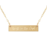 Trust in the Lord Bar Necklace