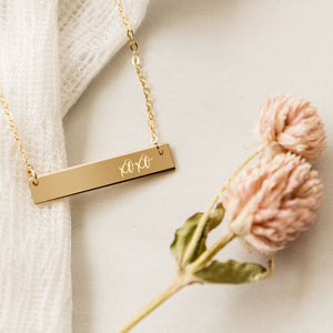 
            
                Load image into Gallery viewer, XOXO Bar Necklace
            
        